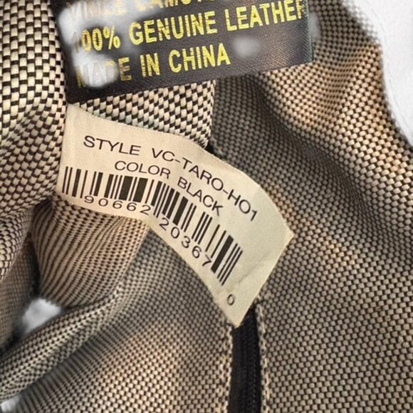 Vince Camuto Black pebbled Leather Taro Tassel Hobo Handbag Purse - Picture 12 of 13